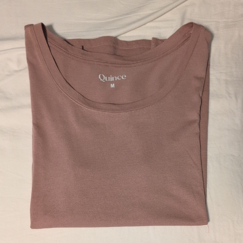Quince Cotton Modal Scoop Neck Tee